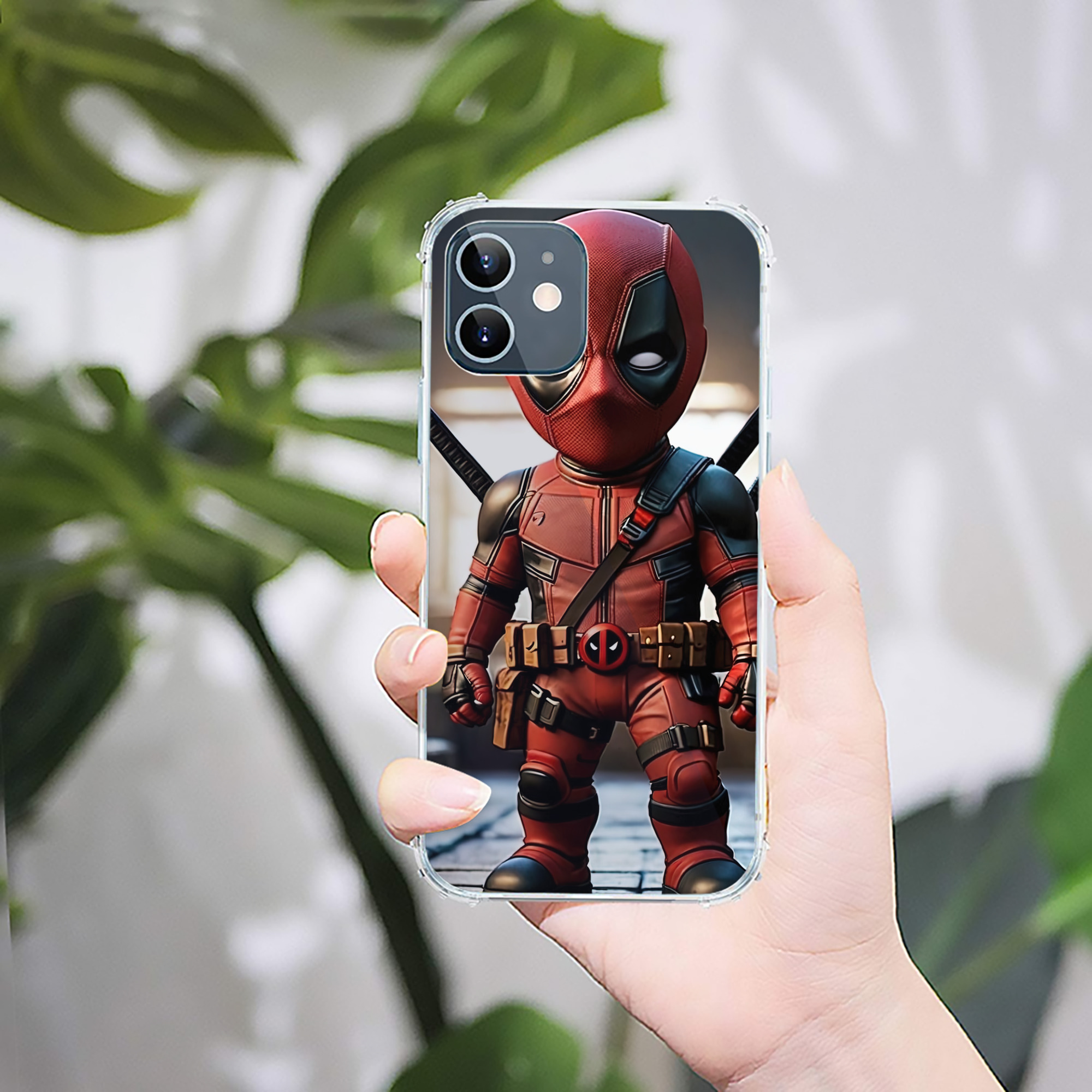（画像用） Deadpool デッドプール 【iPhone 12シリーズ対応】透明スマホケース（クリアソフトケース）